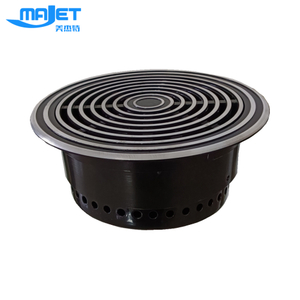 Difusor de aire de aluminio sobre suelo elevado